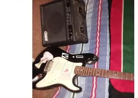 Fender squire guitar & amp